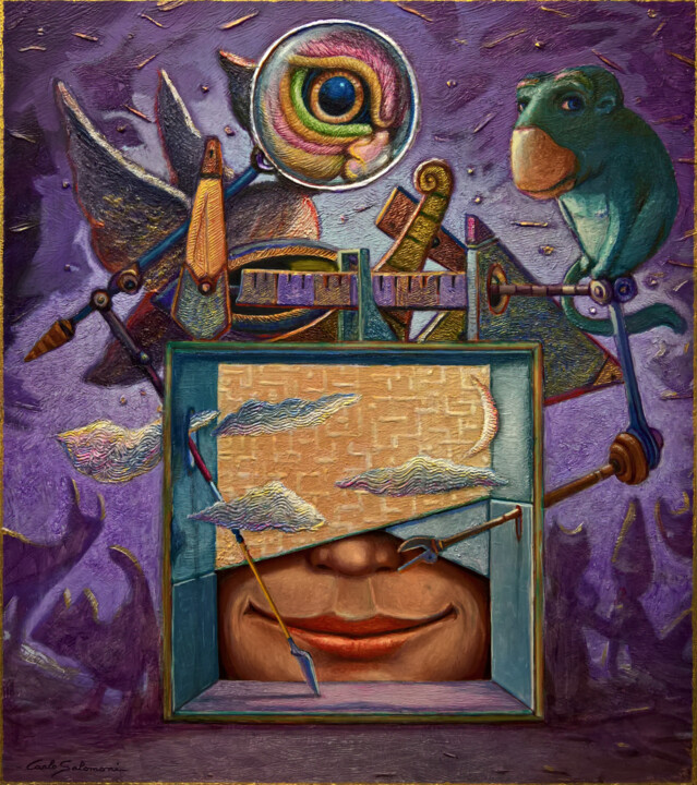 THE MIND'S SCREEN Ζωγραφική, 17,7x15,8 in
