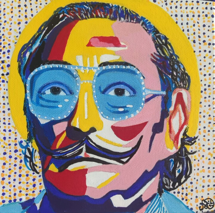 Dali vintage 绘画, 7.9x7.9 in