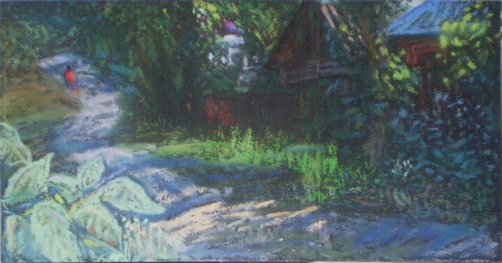 Вечер. Сільськя вулица Tablo, 13,8x23,2 in