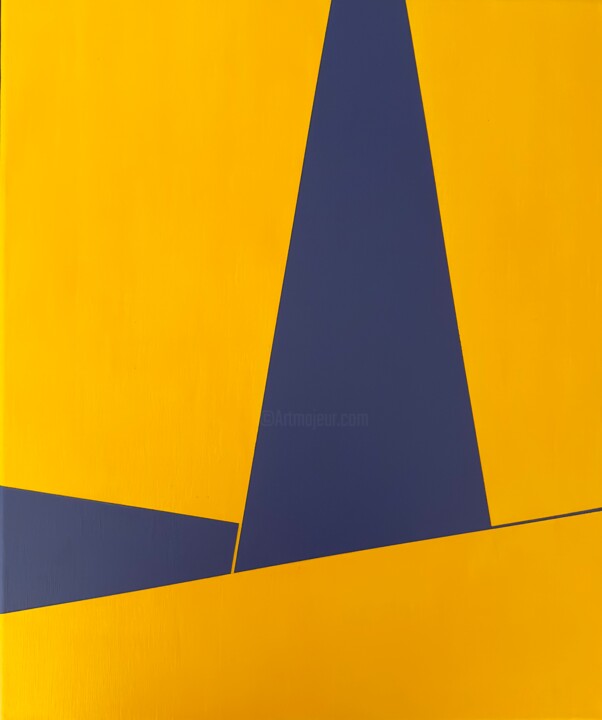「Intersecting Paths…」というタイトルの絵画 Jean-Marc Gardeuxによって, オリジナルのアートワーク, アクリル