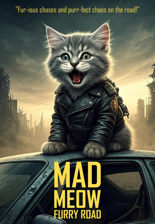Mad Meow: Furry Road 数字艺术