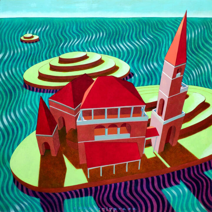 Painting titled "Virtual model 33" by Federico Cortese, Original Artwork, Oil