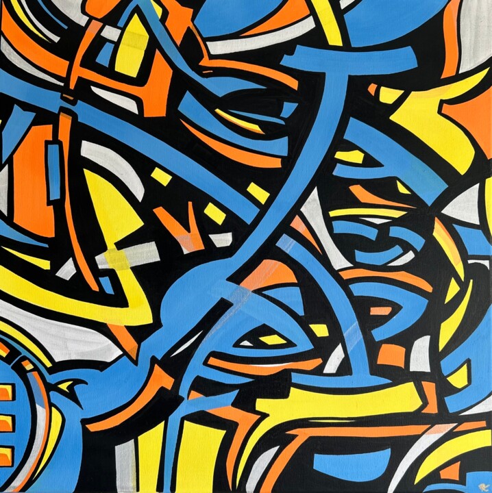 PicaBull Schilderij, 15,8x15,8 in