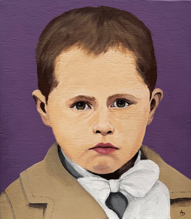 Hyacinthe R (fils), 1899, Boistrudan Painting, 7.7x6.6 in