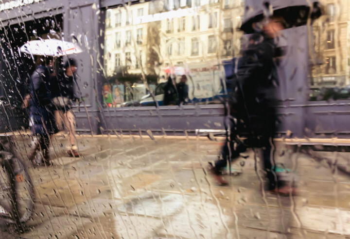 Paris sous la pluie N°1 Fotoğraf, 14x20,5 in