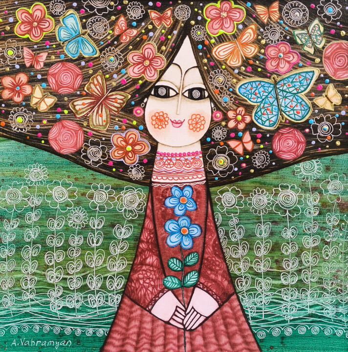 绘画,  15.8x15.8 in 