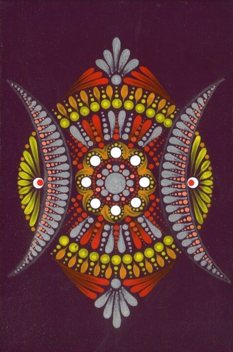 Triune Moon 绘画, 11.8x7.9 in