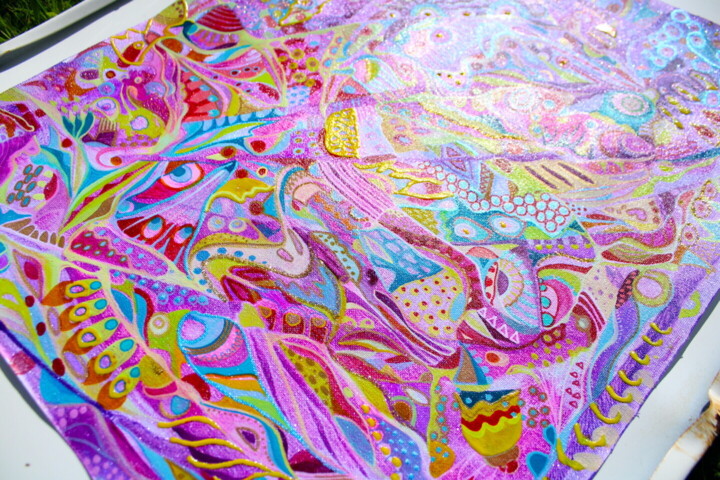 Artwork's surface or texture