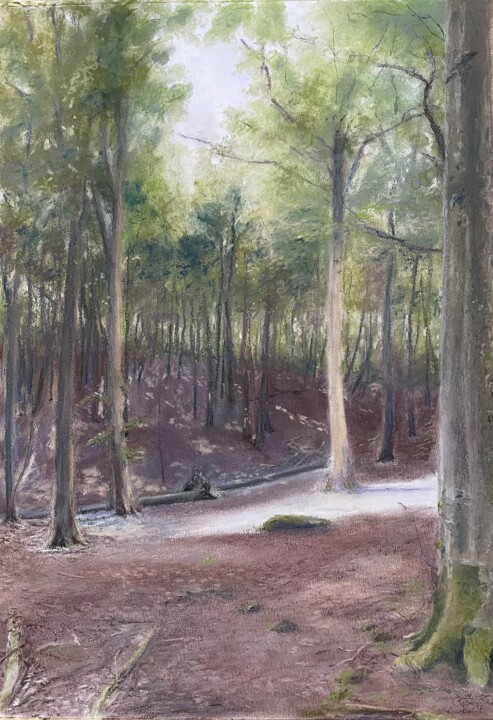 Im Jasmunder Nationalpark 绘画, 23.4x16.5 in