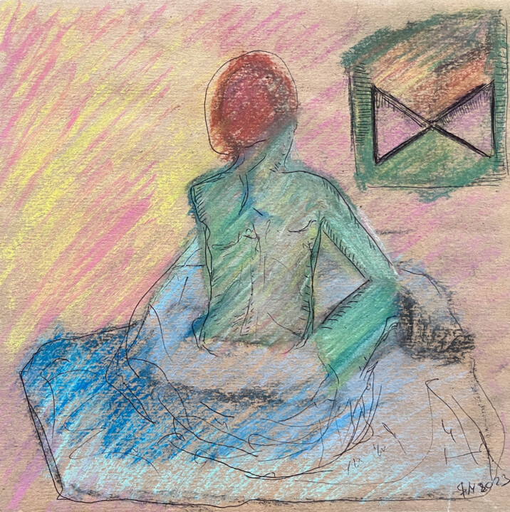 제목이 "35e4 / Back to the…"인 그림 Leni Smoragdova로, 원작, 연필