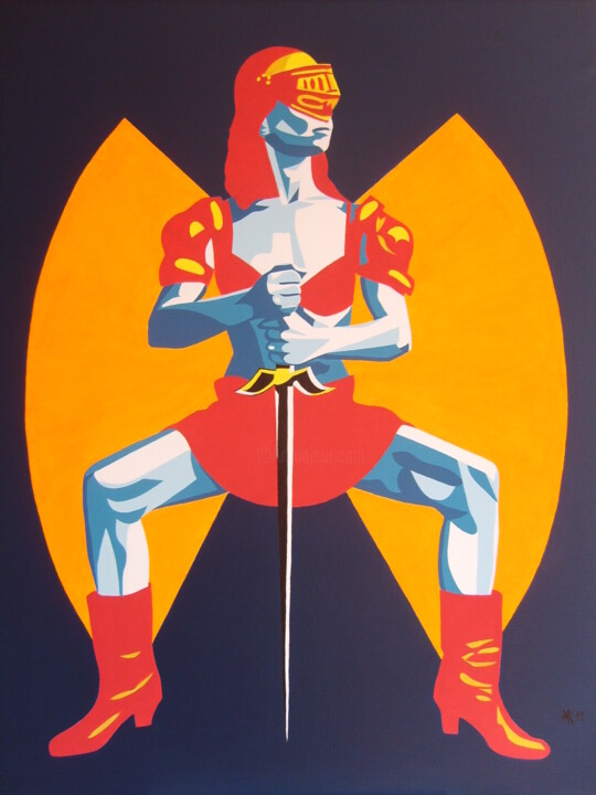 Aurora (Knight and Dawn) Schilderij, 31,5x23,6 in