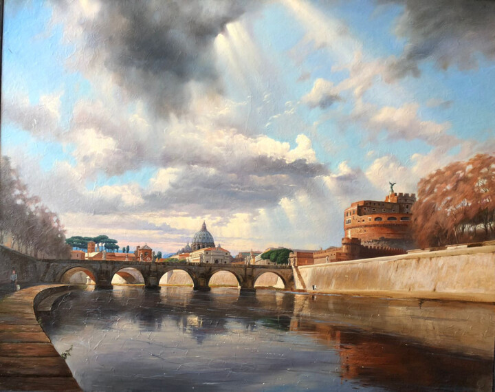 Rome 绘画, 35.4x43.3 in