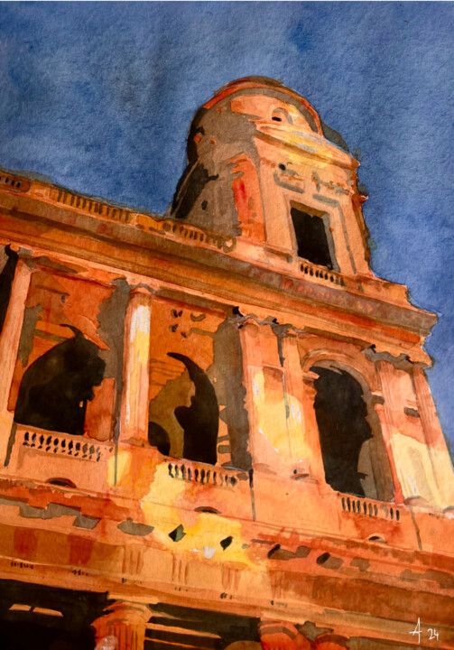 Tour Sud - Saint Suplice Pittura, 18,9x14,2 in