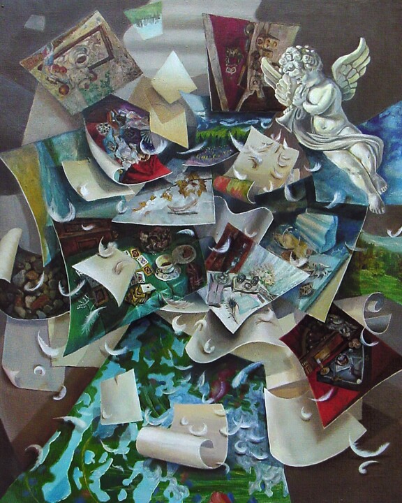 Natchnienie 绘画, 39.4x35.4 in