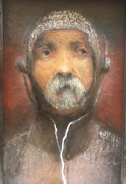 knight music lover 绘画, 6.7x4.7 in