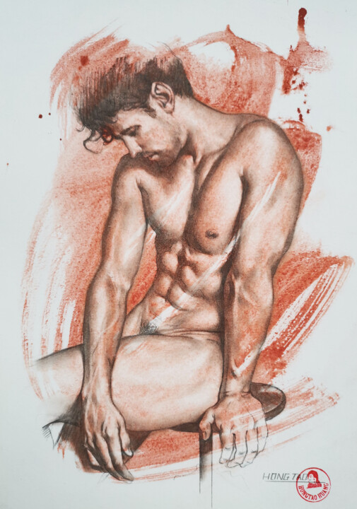Young model 图画, 10.6x7.5 in