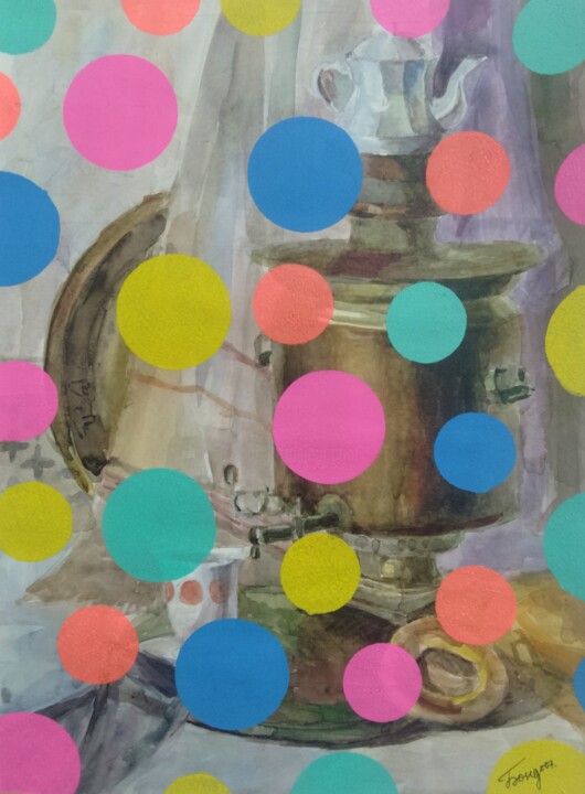 Painting titled "Damien Hirst 4" by Kyrylo Bondarenko, Original Artwork, Acrylic