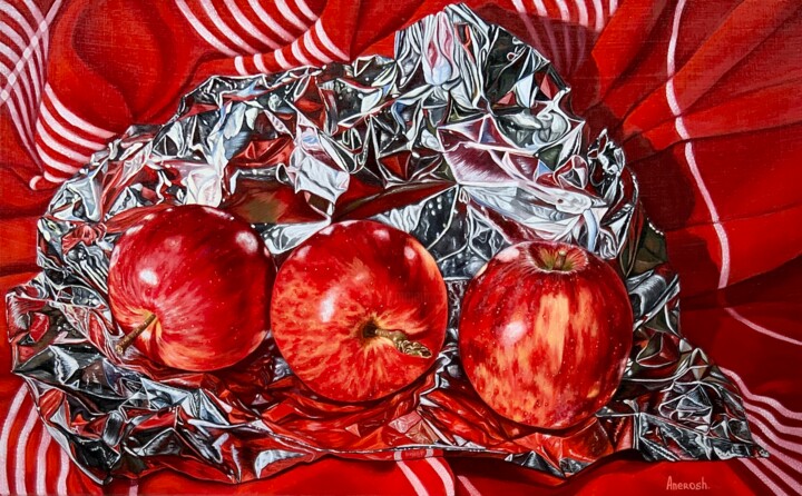 Red 绘画, 15x24 in