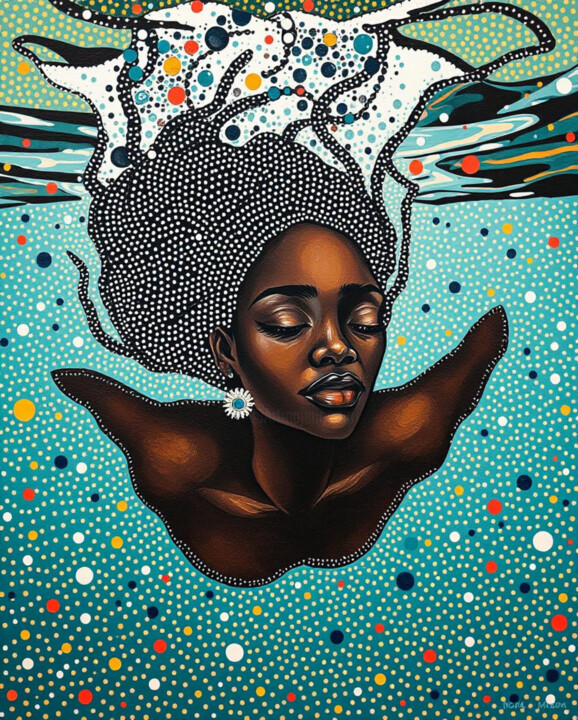 Underwater 2 绘画, 29.5x23.6 in