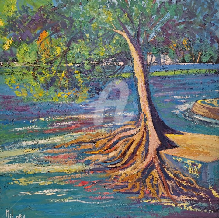 La fontaine du Vaucluse 绘画, 19.7x19.7 in