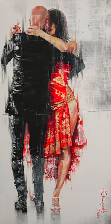 Latino salsa 绘画, 31.5x15.8 in