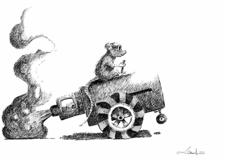E-monster truck Tekening, 8,3x11,8 in