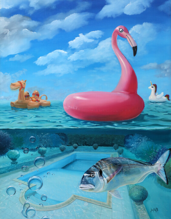 PISCINE À DÉBORDEMENT Tablo, 45,5x34,8 in