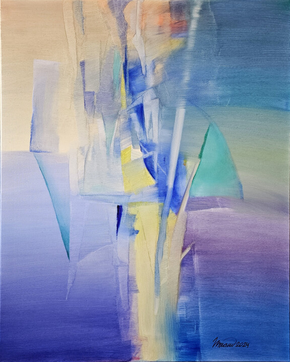 MORNING GREEN BREEZE 绘画, 39.4x31.5 in