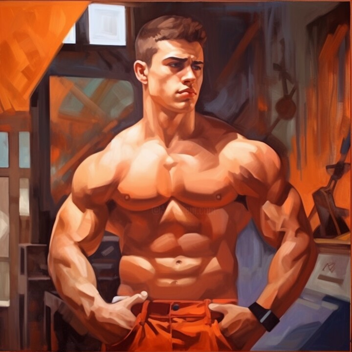 LORENZO 绘画, 15.8x15.8 in