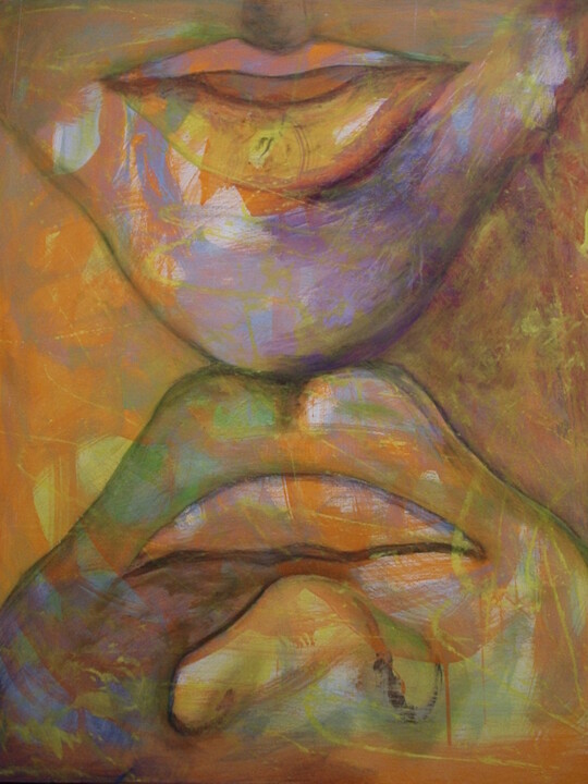 Kiss 绘画, 40x30 in