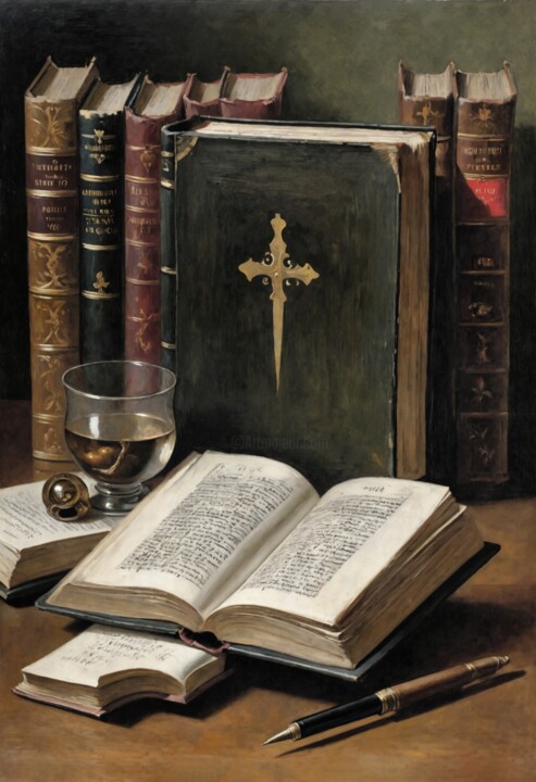 Literary Stillness Картина, 42,2x28,9 in