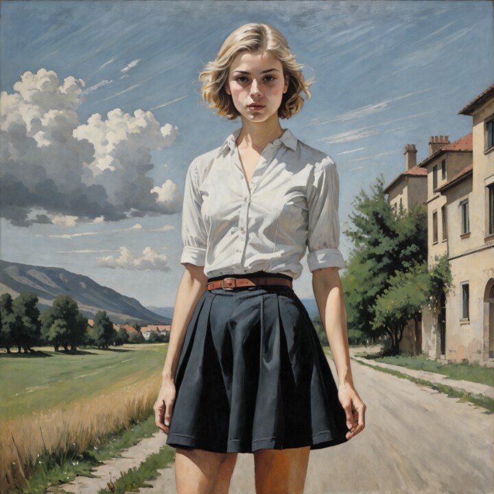 Schilderij,  28,3x28,3 in 
