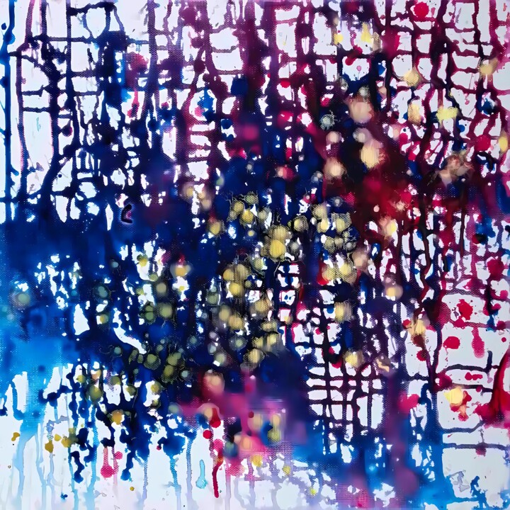绘画 标题为“Abstract Art Blue R…” 由Diana Dimova - Traxi, 原创艺术品, 丙烯