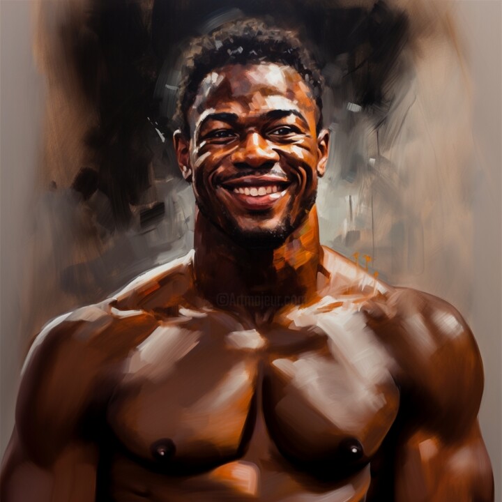 DJIBRIL 绘画, 15.8x15.8 in