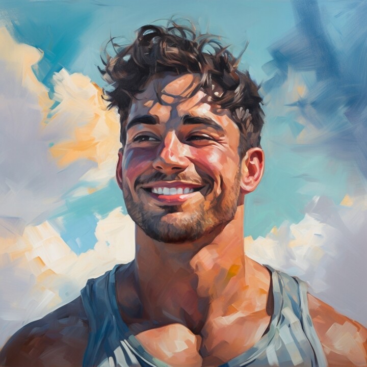 EDOARDO 绘画, 15.8x15.8 in