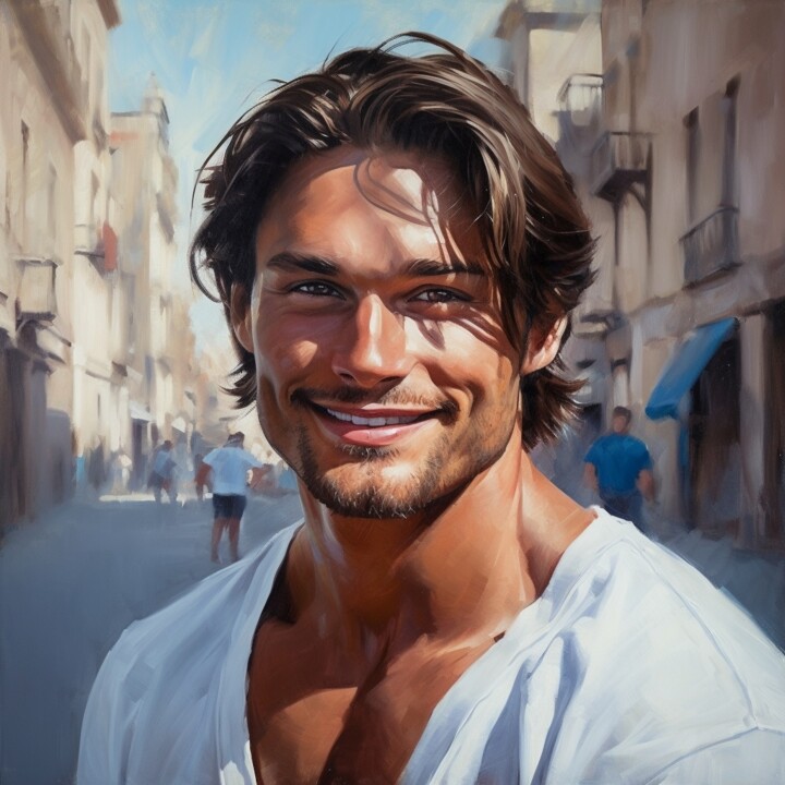 DIMITRI 绘画, 15.8x15.8 in