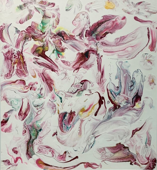 abstraction with phallic symbolism 绘画, 26.8x23.6 in