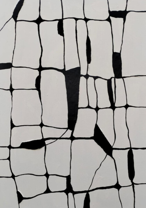 Broken Boundaries 绘画, 39.4x27.6 in