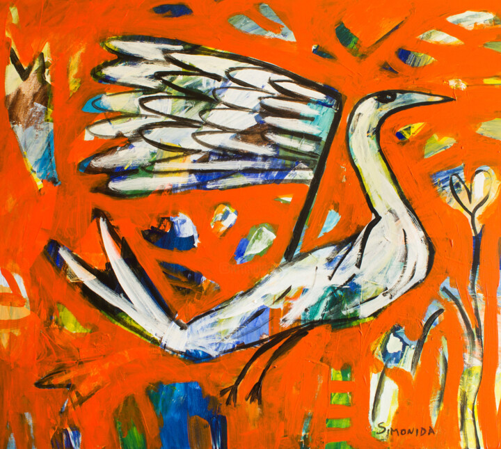 Phoenix 2 绘画, 31.7x35.8 in