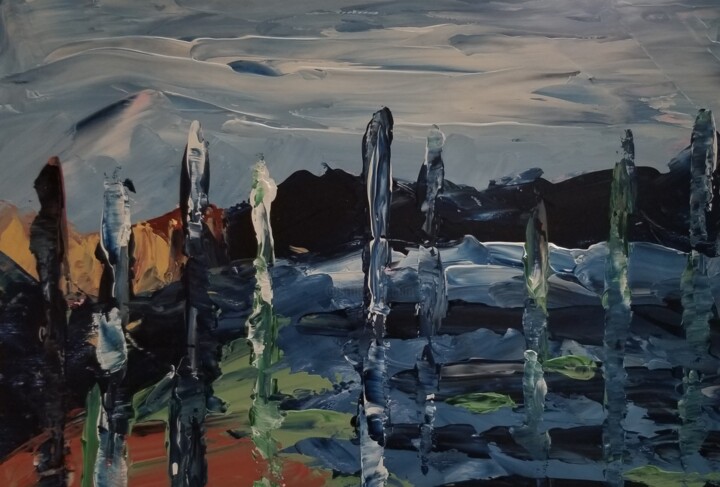 Near and far - No 1 Pittura, 8,3x11,8 in