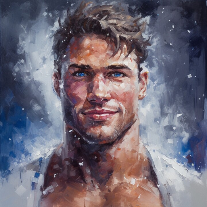 LEONARD 绘画, 15.8x15.8 in