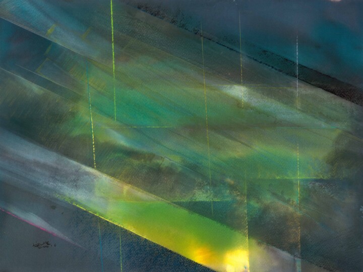 Painting titled "算法下的矿石系列-3 Algorit…" by Hongfeng Guo, Original Artwork, Acrylic