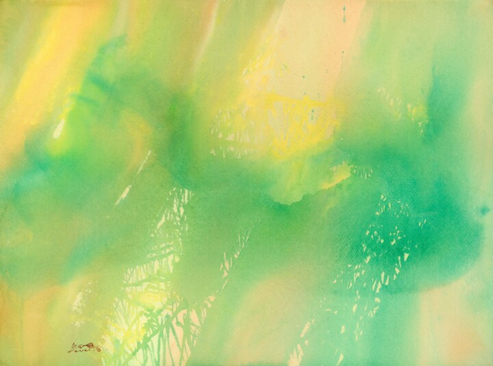 欢乐不羁的节奏-2 The Dance of Joy-2 绘画, 21.7x29.5 in