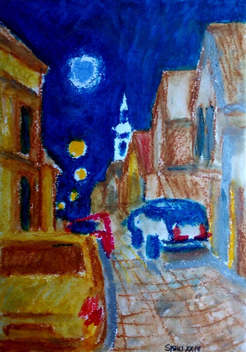 La rue "Sinđelićeva" Gardoš Painting, 11.8x7.9 in