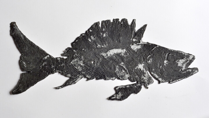 poisson hérissé Скульптура, 6,1x14 in