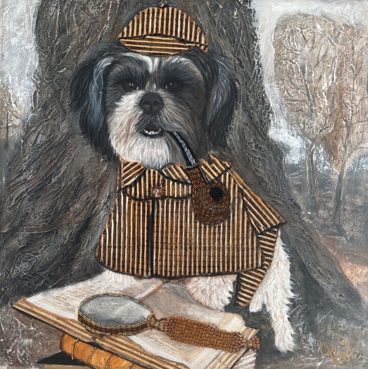 Teddy Holmes 绘画, 19.7x19.7 in