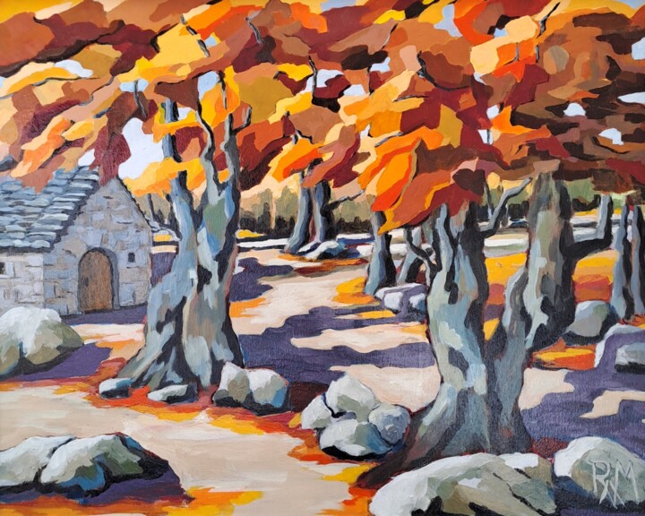 Automne en Cévennes Tablo, 13x16,1 in