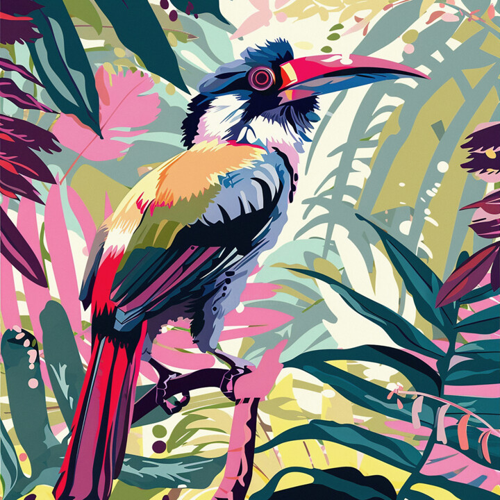 Tropical bird IV Картина, 31,5x31,5 in