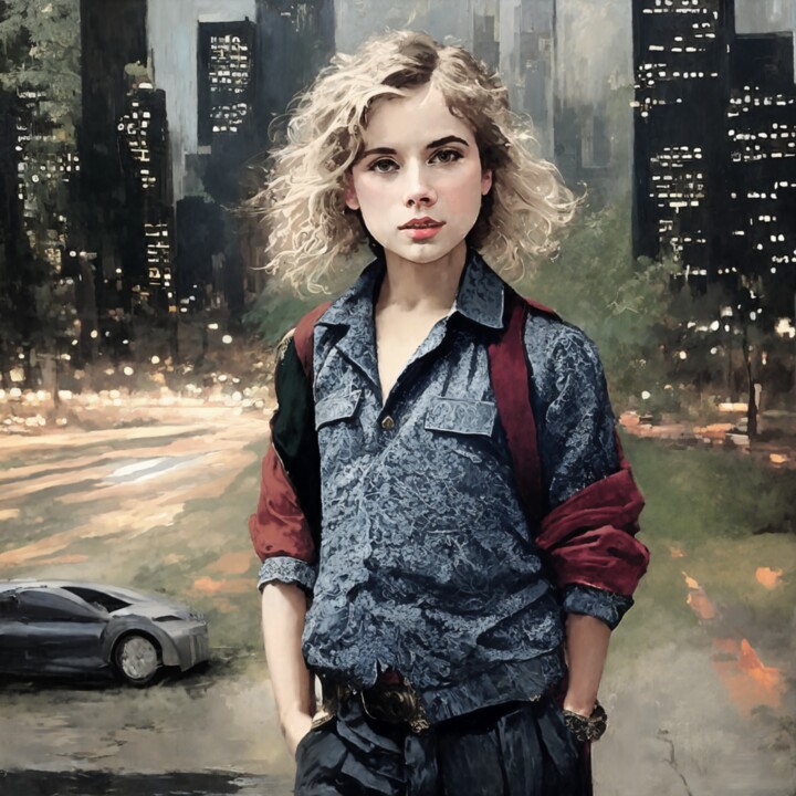 Urban Solitude Pittura, 30,2x30,2 in