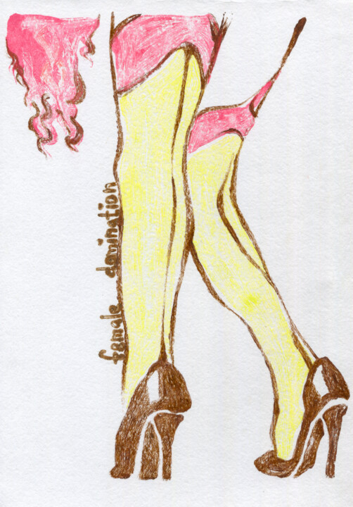 Redhaired woman in stockings 印花与版画, 11.7x8.3 in